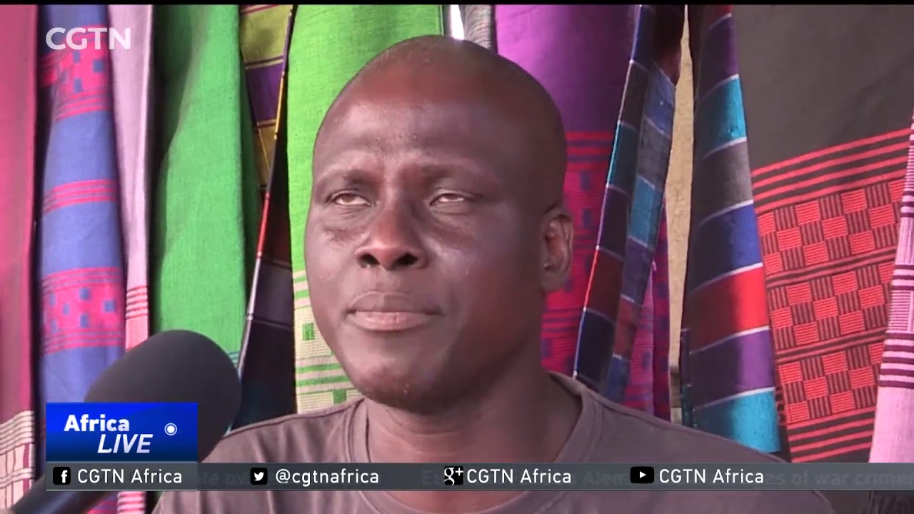 Traditional woven wraps intrinsic to West African cultures