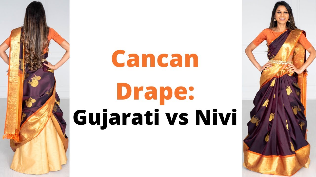 Cancan Saree Drape | How to Drape Saree as Lehenga | Easy Silk Saree Draping