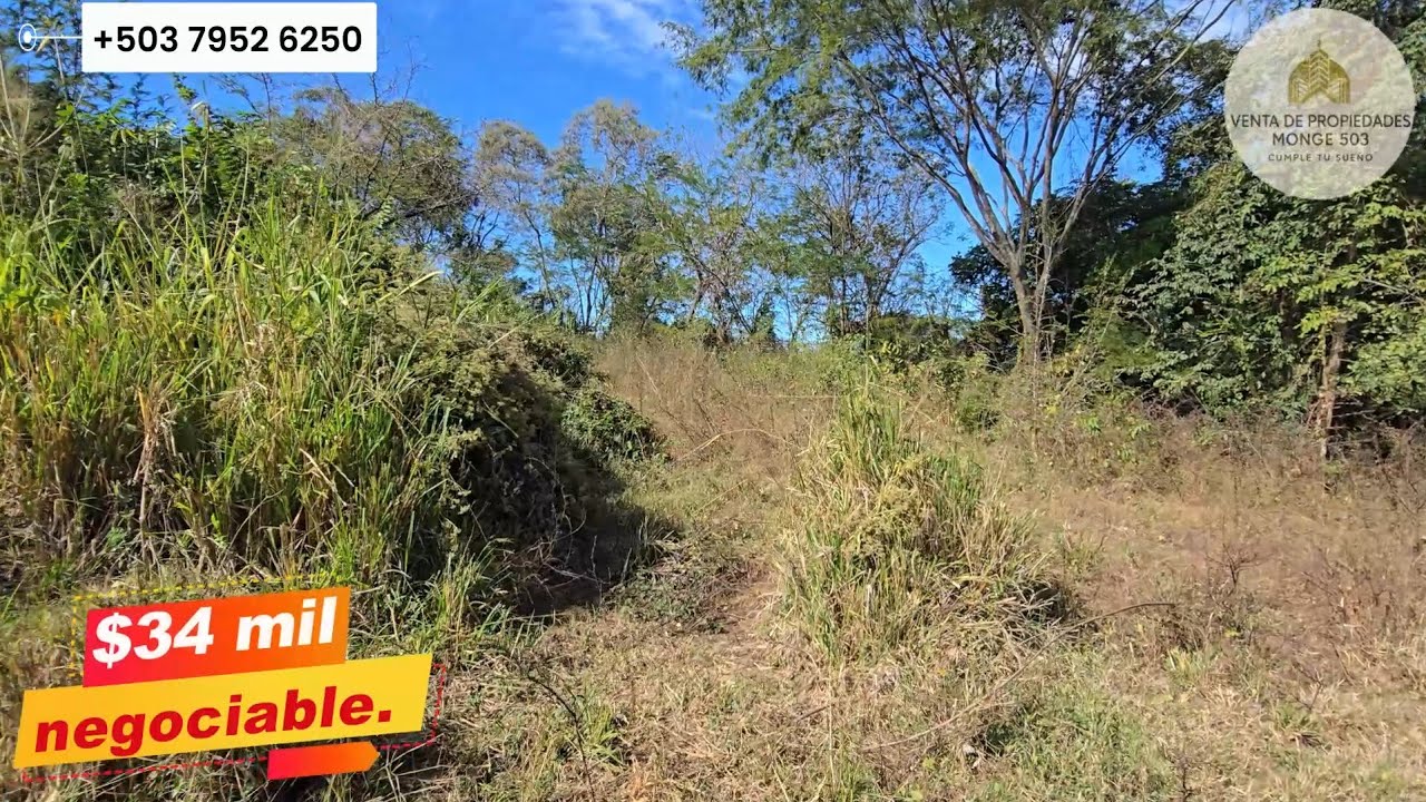 PARCELA 1 1/4 MANZANA EN VENTA EN MASATEPEQUE, SUCHITOTO, CUSCATLAN! OFERTA A $34 MIL NEGOCIABLES! 😱