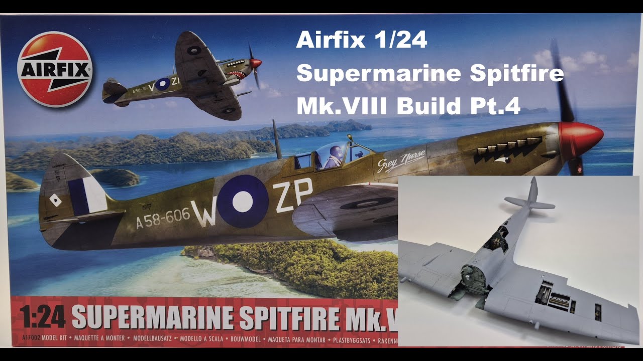 Сборка модели Airfix 1/24 Supermarine Spitfire Mk.VIII, часть 4.