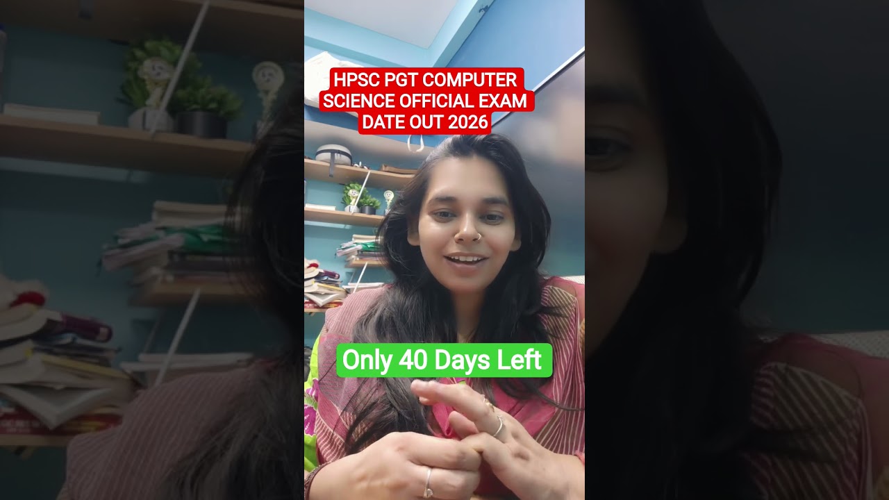 HPSC PGT COMPUTER SCIENCE OFFICIAL EXAM DATE OUT 2026 #nsclasses #computerscience