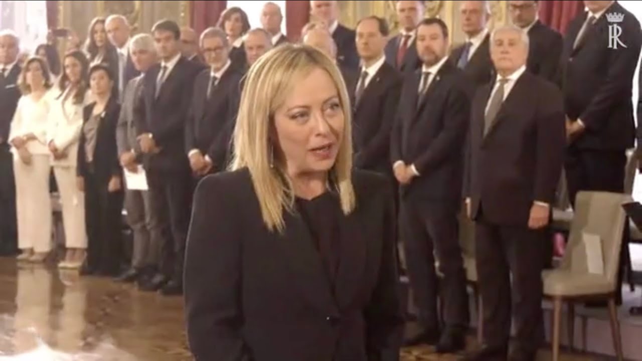 NASCE IL GOVERNO MELONI, IL GIURAMENTO DELLA PREMIER E DEI MINISTRI AL QUIRINALE