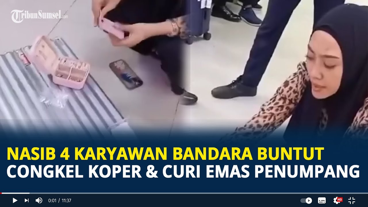 Nasib 4 Karyawan Bandara Ditangkap Buntut Congkel Koper dan Curi Emas Penumpang di Bandara