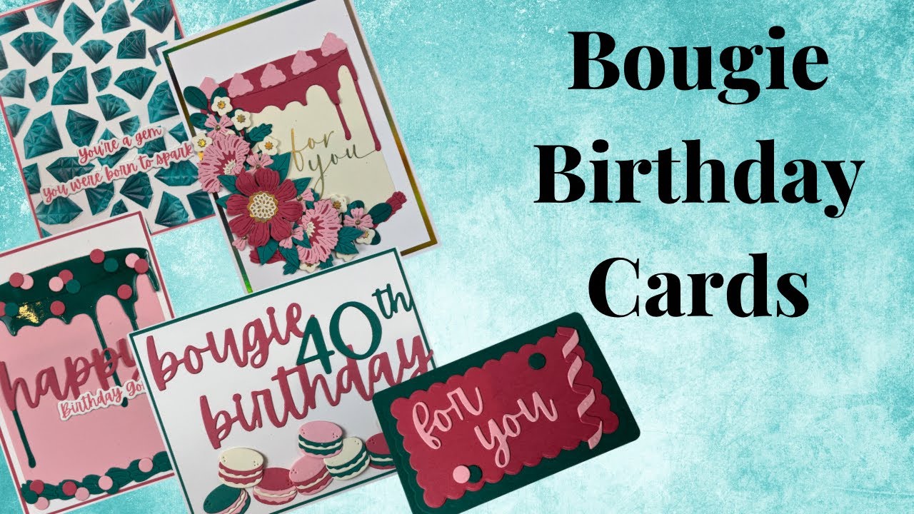 Bougie Birthday Cards using the New collection from Spellbinders