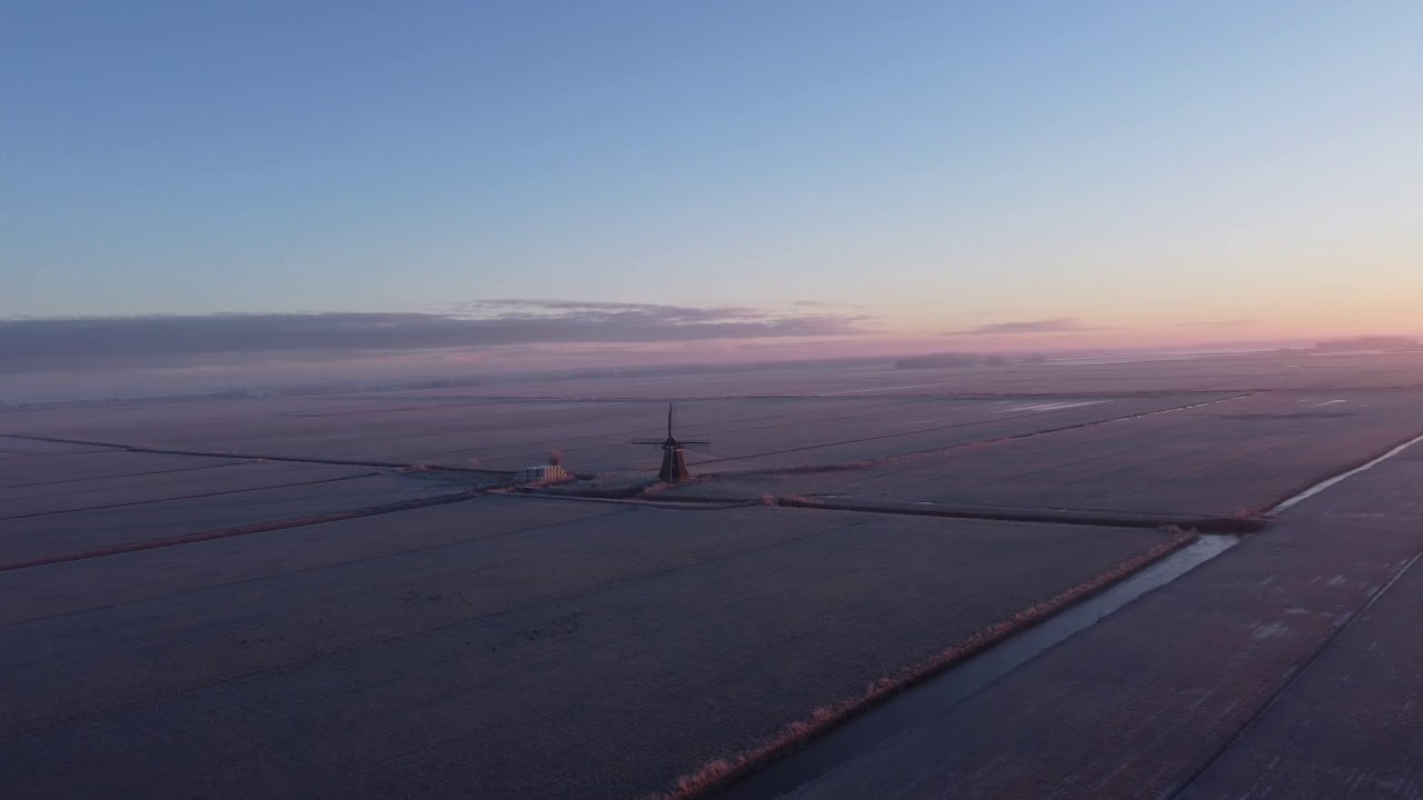 Windmill Drone 4k, Leeuwarden