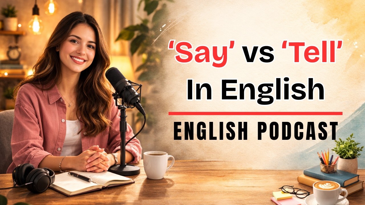 Say vs Tell in English | Clear Rules, Grammar, and Real Life Examples | Slow English