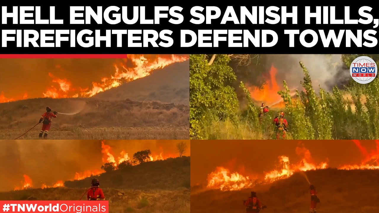 SPAIN IN FLAMES: 12,000-Hectare Blaze Threatens Uncastillo As Firefighters Battle Inferno