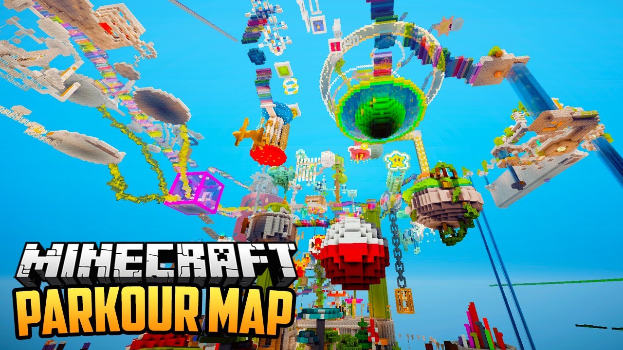 Wij snappen helemaal niks van deze Minecraft Parkour Map