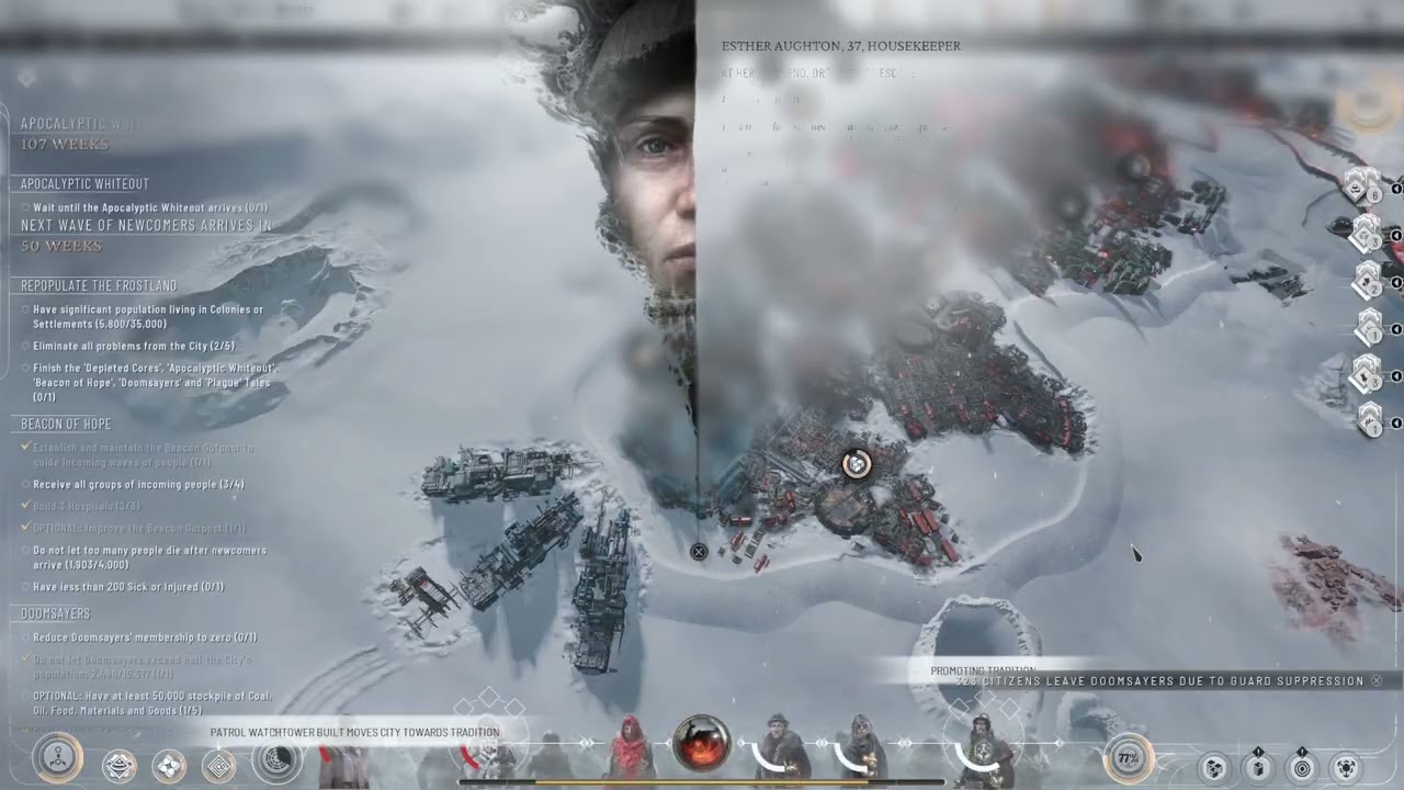 FROSTPUNK 2 ULTIMATE Video. FORSAKEN VALLEY/All 5 Tale/Random FACTIONS/CAPTION SURVIVOR MODE Part 3