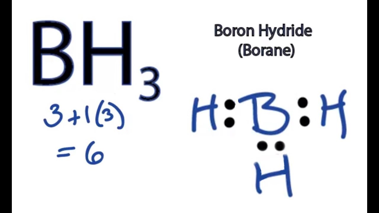 BH3 Lewis Structure - How to Draw the Lewis Structure for BH3