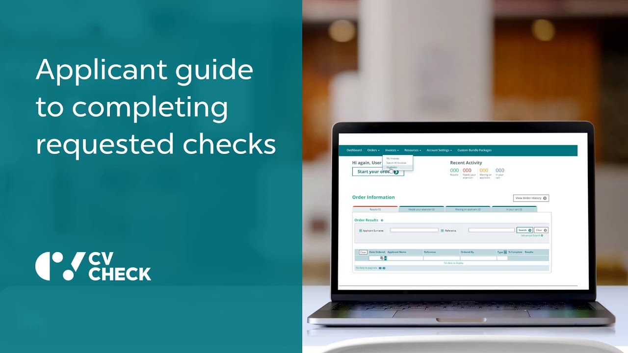 Applicant guide to completing requested checks