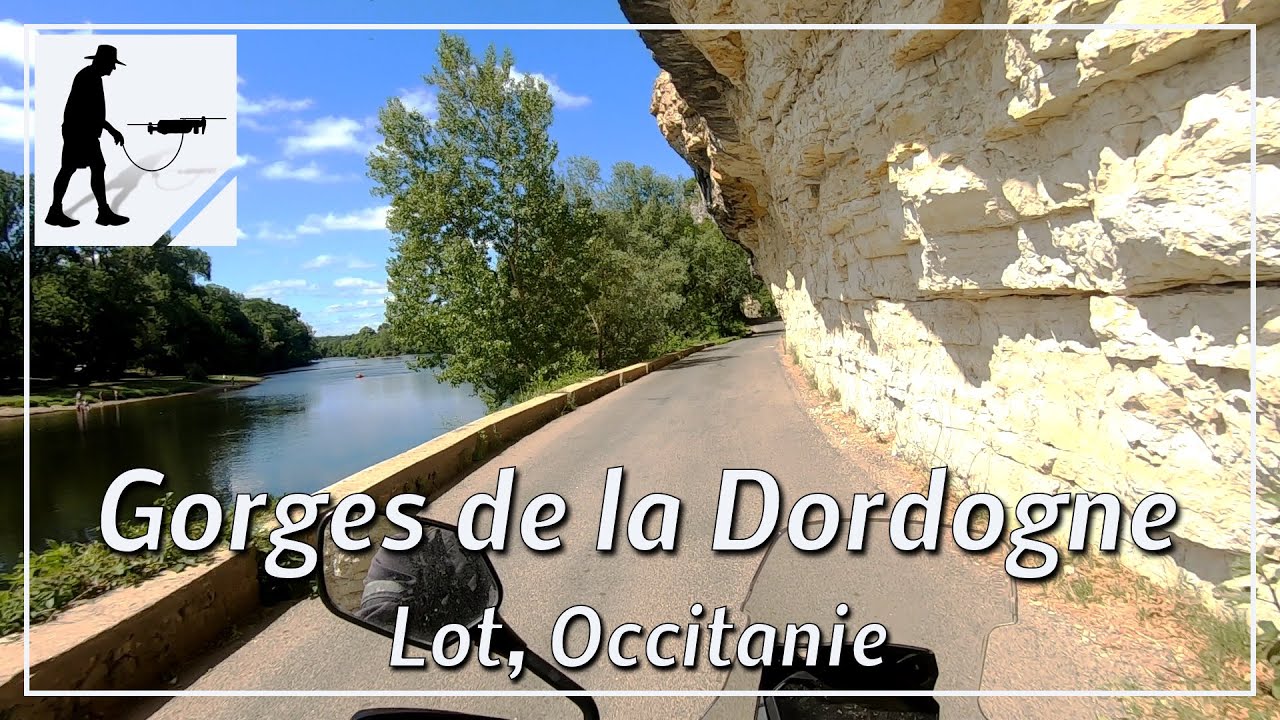 Gorges de la Dordogne, Balcony Road D43, Lot, Occitanie, France - by motorcycle