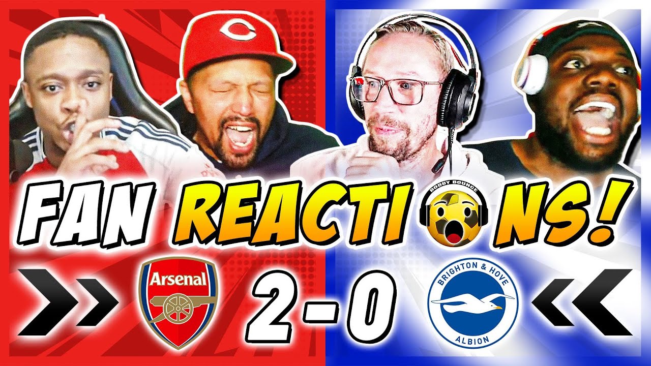 Arsenal Fans Reactions to Arsenal 2-0 Brighton | Carabao Cup Fan Reactions