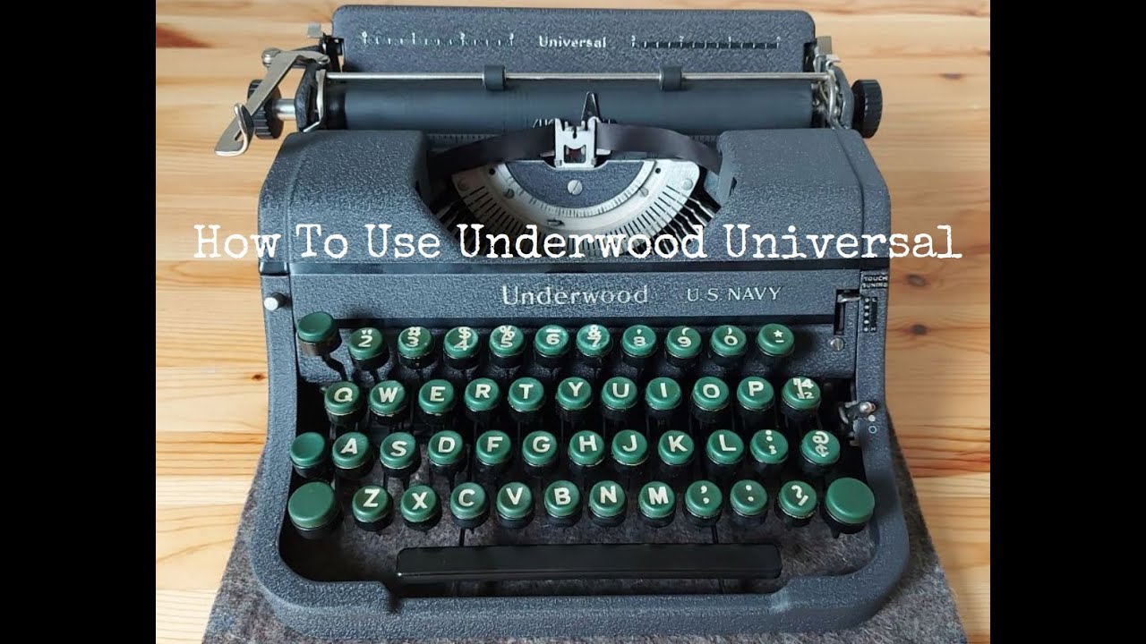 How to use Underwood Universal Manual Typewriter / Typewriter Guide / Review