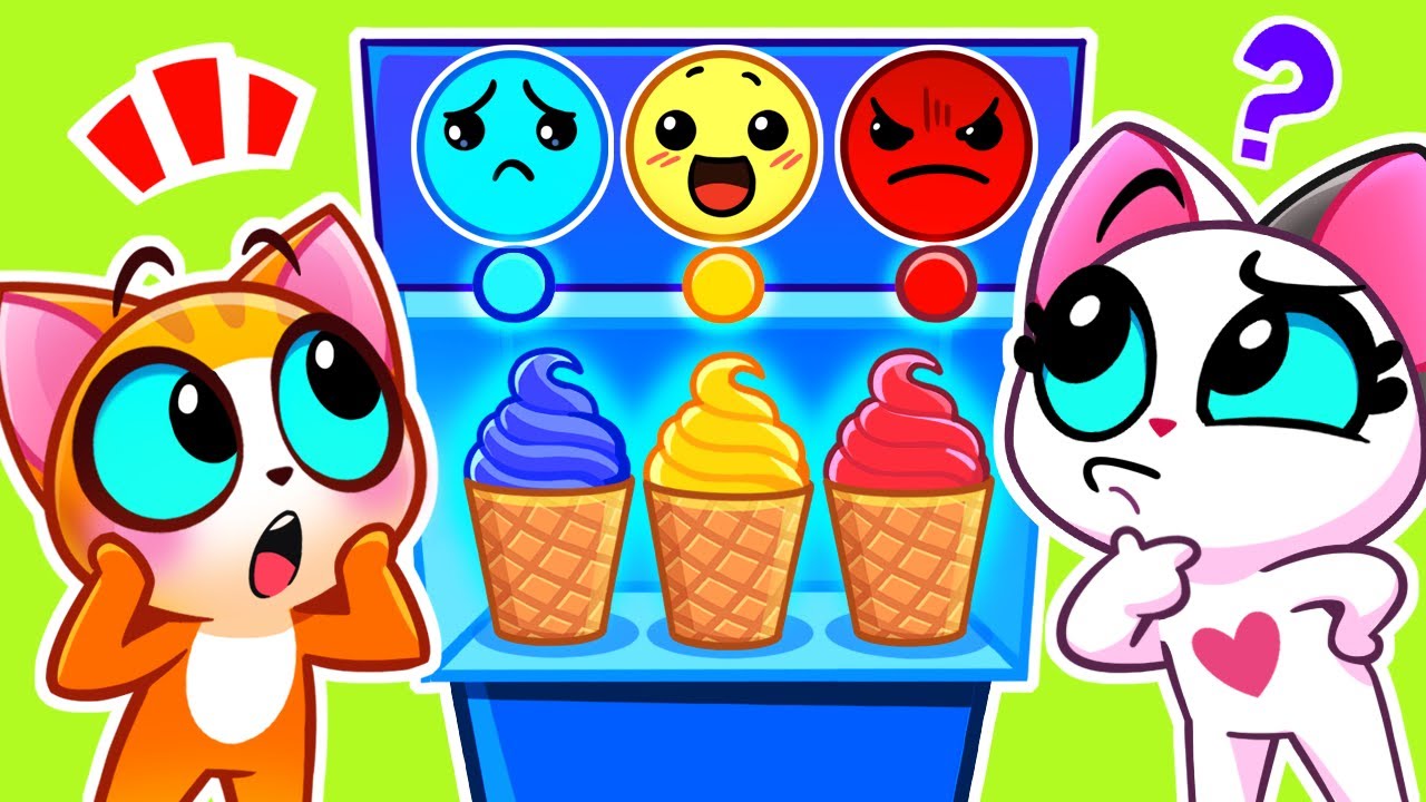 Share My Emotions | Ice-Cream Machine | Learn Feelings and Emotions | Useful Stories | Purr-Purr