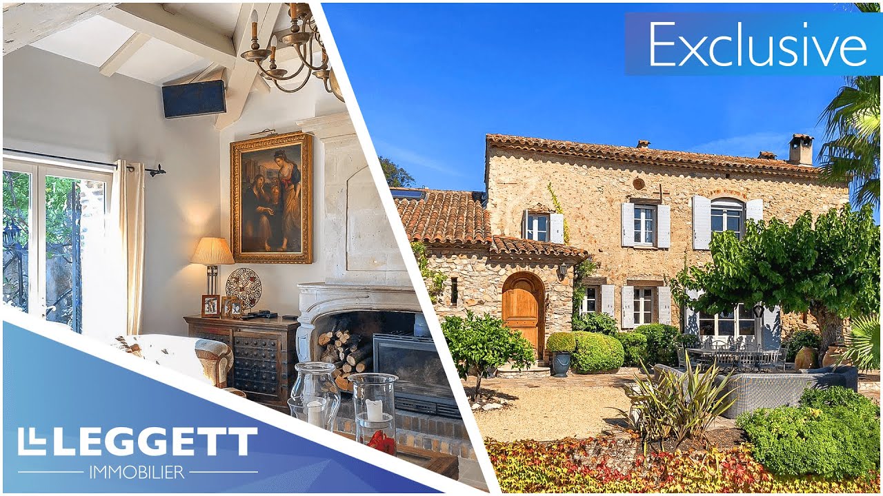 Superb Provencal stone mas for sale in the medieval village of Grimaud, Var - Ref.: 117336MMA83