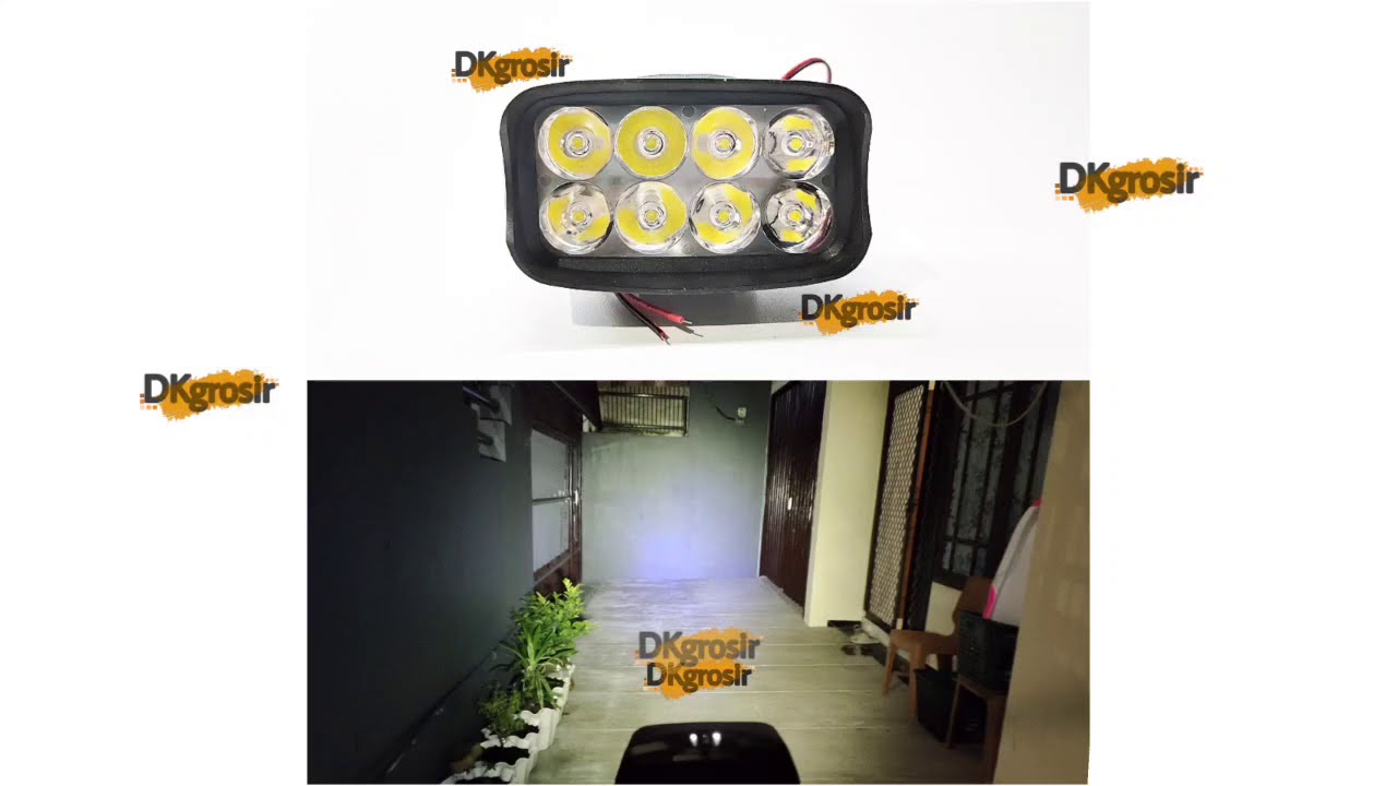 #DK +C LAMPU TEMBAK 8 MATA LED BP