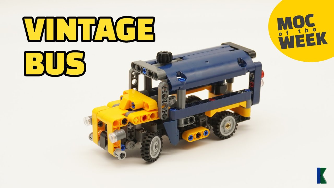 How to build: LEGO® Technic Vintage Bus I | MOC by LittleThomas | Stop Motion | 42147 Alternate