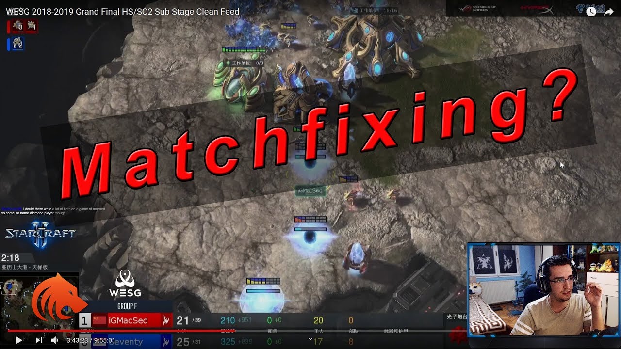 StarCraft 2: Possible Matchfixing at WESG Tournament?