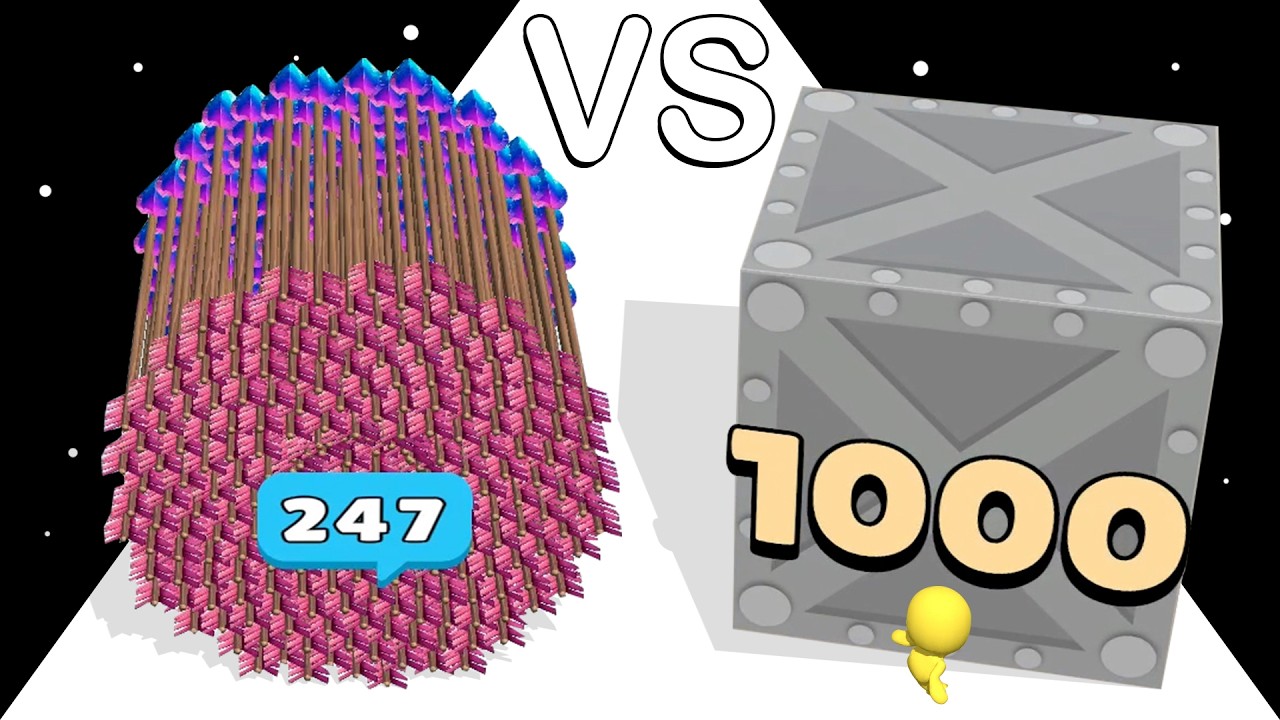Arrow Run Race VS Push Harder: ASMR Gameplay ❌ MAX LEVEL!
