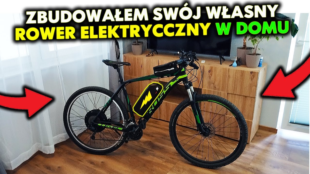 PRZEROBIŁEM SWÓJ ZWYKŁY ROWER NA ROWER ELEKTRYCZNY W DOMU!!