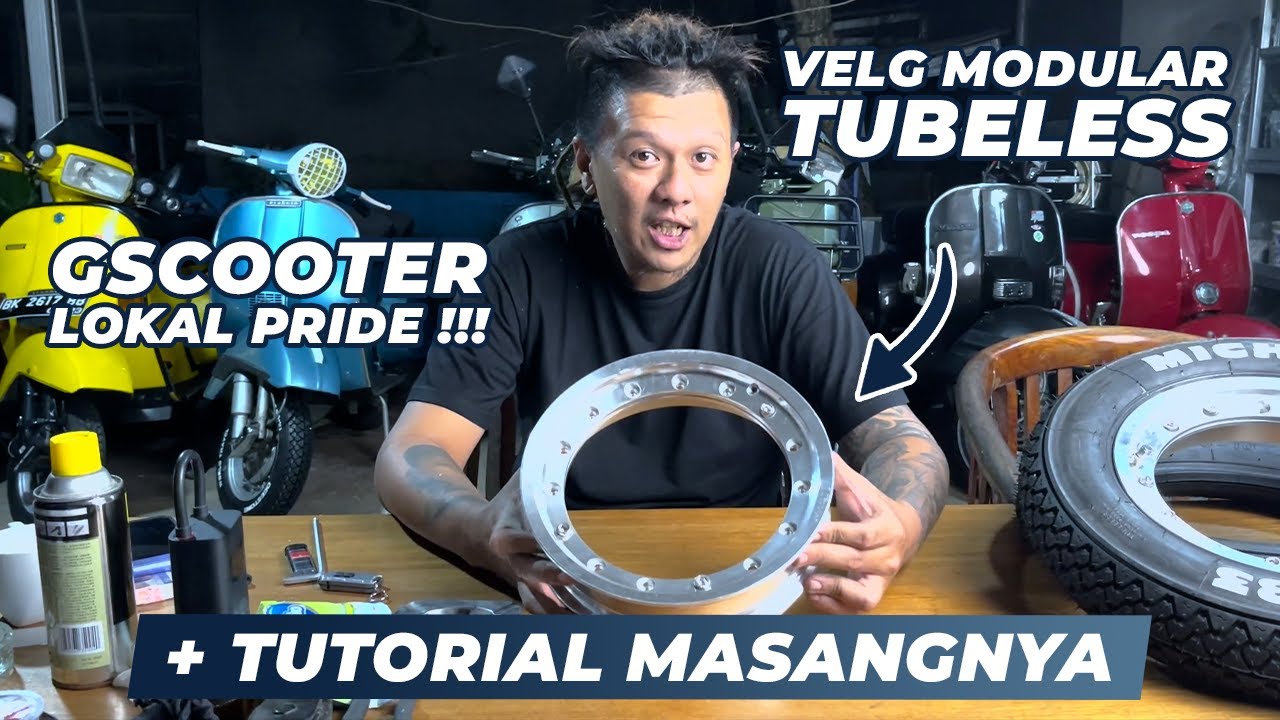 VELG MODULAR VESPA GSCOOTER - Local Pride || Bangga Pake Produk Lokal