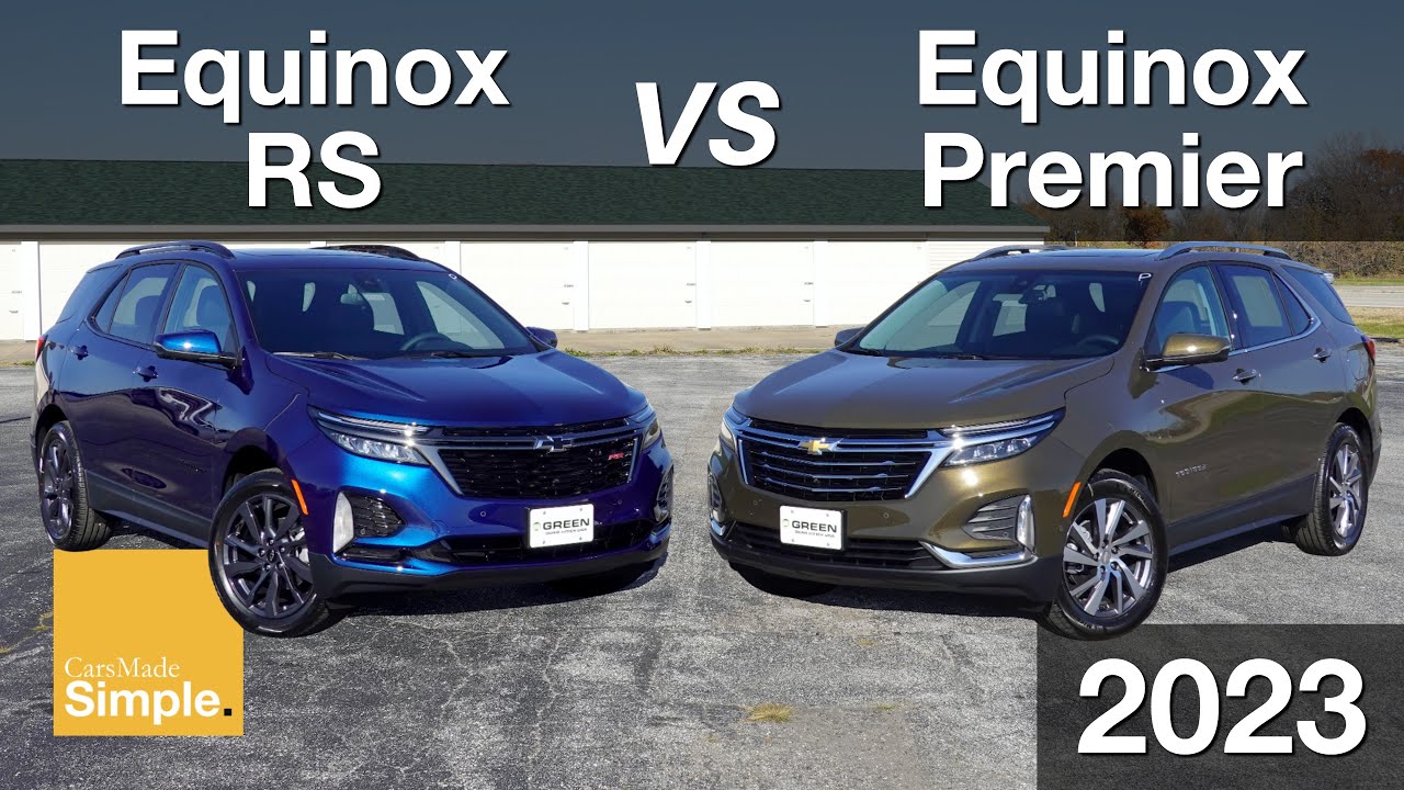 2023 Chevy Equinox RS vs Premier | Side by Side Trim Comparison!