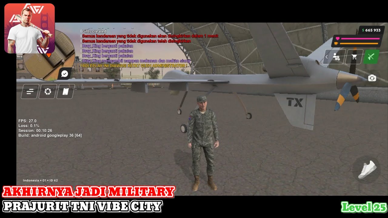 AKHIRNYA BISA JOIN FRAKSI MILITARY😱 - VIBE CITY ONLINE ROLEPLAY GAMEPLAY WALKTHROUGH PART 7