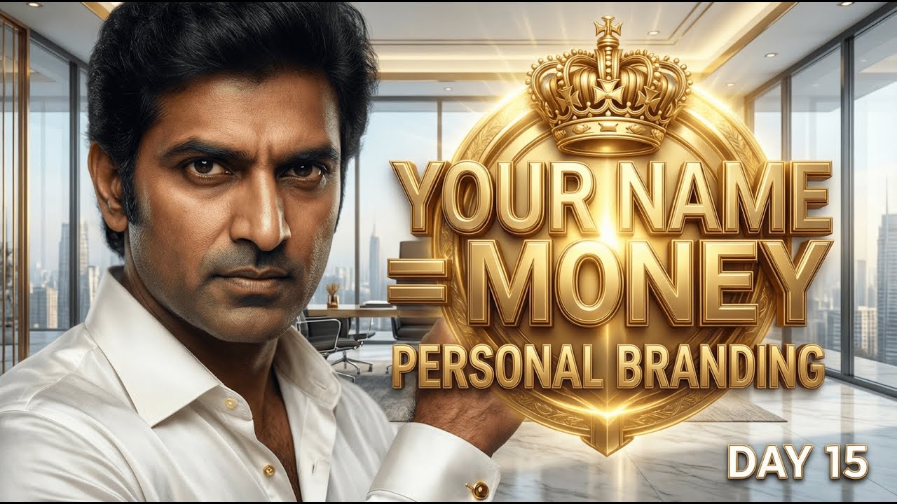 உன் பெயரே உன் பிராண்ட்: பணத்தை ஈர்க்கும் கம்பீரம்! | How to Build Personal Brand Tamil | Day 15