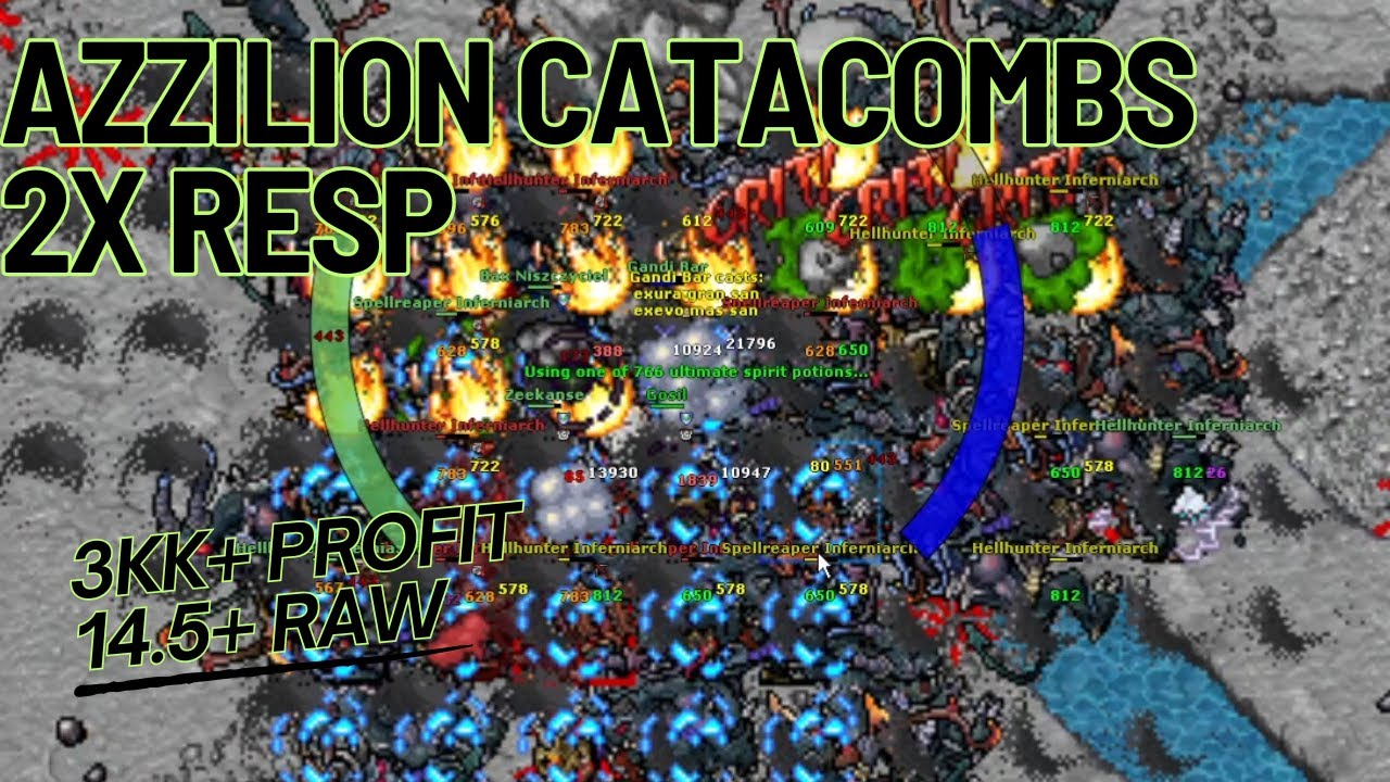 Azzilion catacombs 2x respawn 14.5kk+ raw 4voc