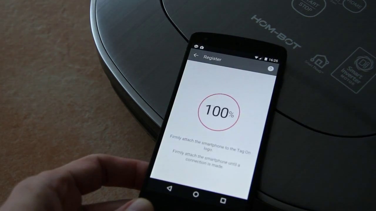 LG Hom-Bot Turbo+, register Smart ThinQ App and WIFI integration (VRH950MSPCM, VR9647PS, VSR9640PS)