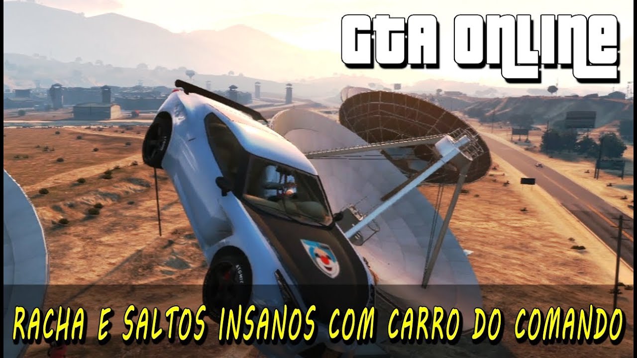GTA Online - Racha e Saltos Insanos com carro do comando