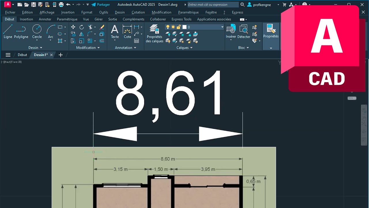 Comment Mettre à l'échelle Par Référence Un Plan Sur AutoCAD 2023 ?