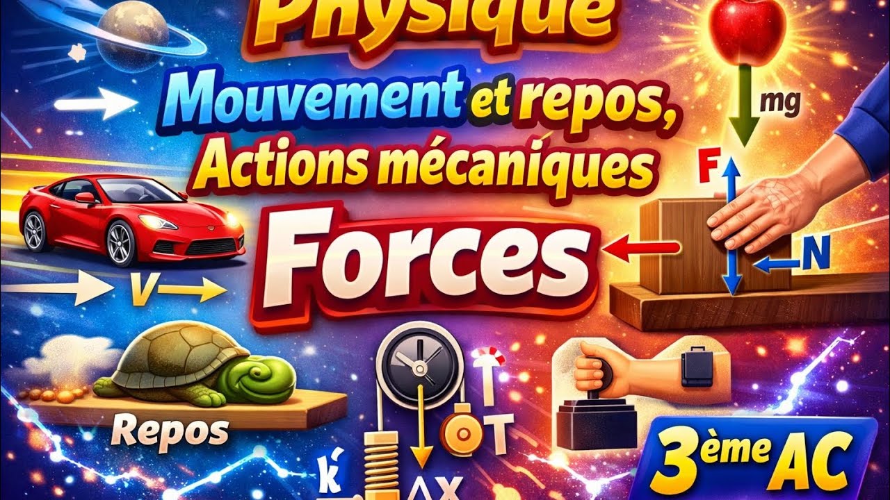 @ Mouvement et repos, actions mécaniques./physique. 3ème AC.