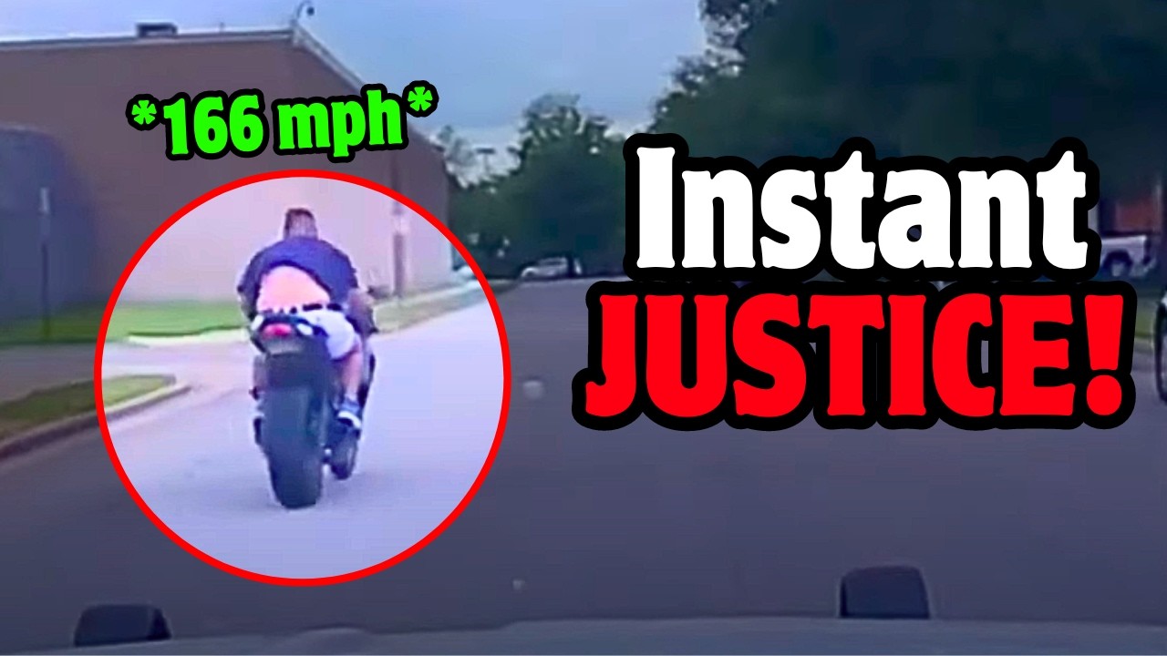 When INSTANT JUSTICE Faces MOTORCYCLISTS!