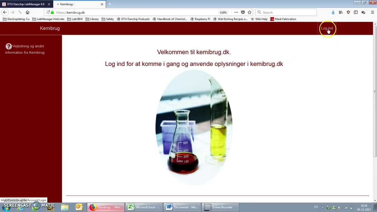 Safety intro to kemibrug and labmanager