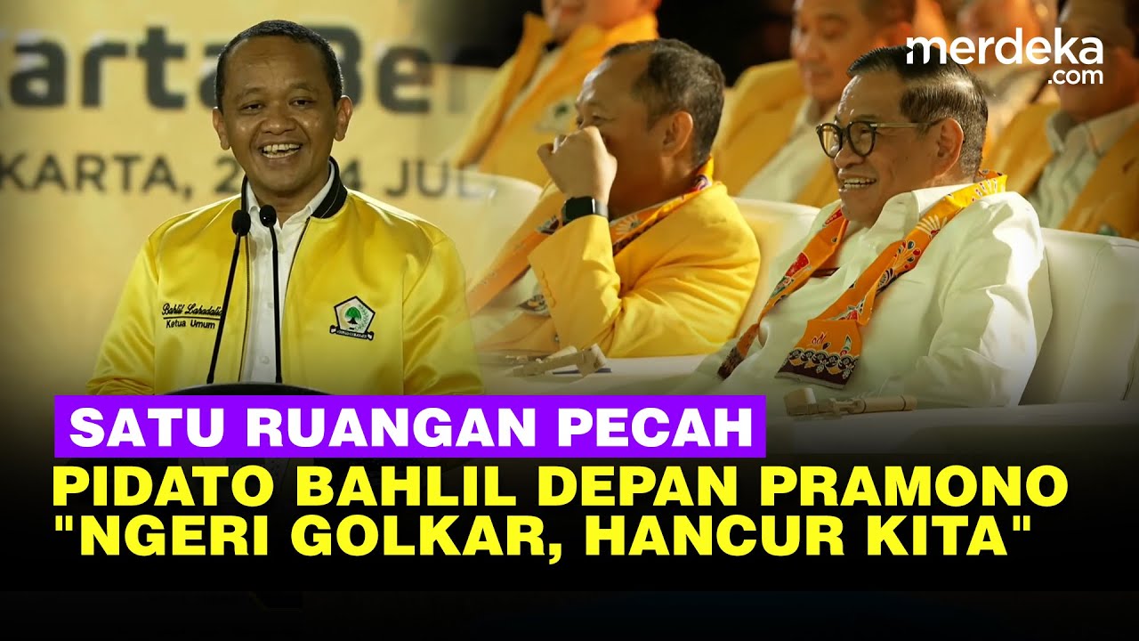 [FULL] Bahlil Pecah Satu Ruangan Ngakak Pidato Depan Pramono: Ngeri Golkar, Hancur Kita!