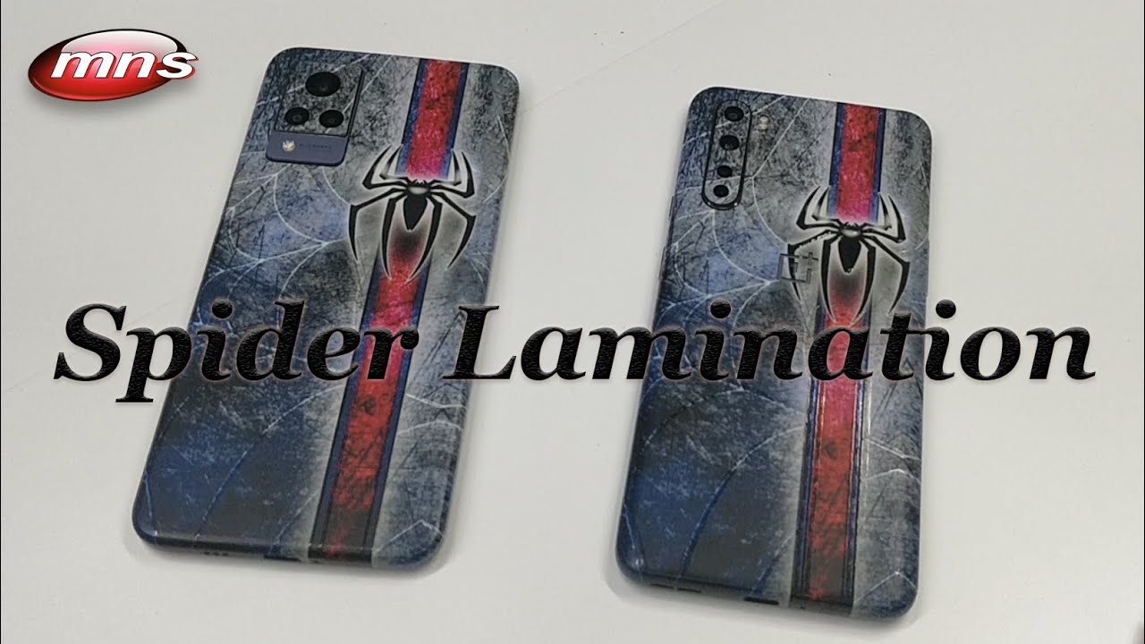 Spider 🕷️ Lamination || Spider 🕸️ Man Mobile Lamination Decorate Bye Mns Computer