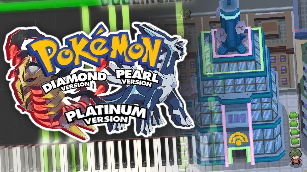 Pokemon Diamond & Pearl - Jubilife City (Day) Theme Piano Tutorial Synthesia