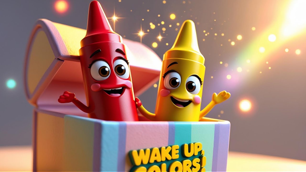 Good morning Colors! 🌈✏️ | Fun Color Song for Kids #colorsong #learncolors