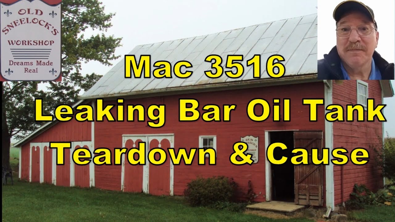 Разборка и причина утечки масла в Mac 3516 Bar