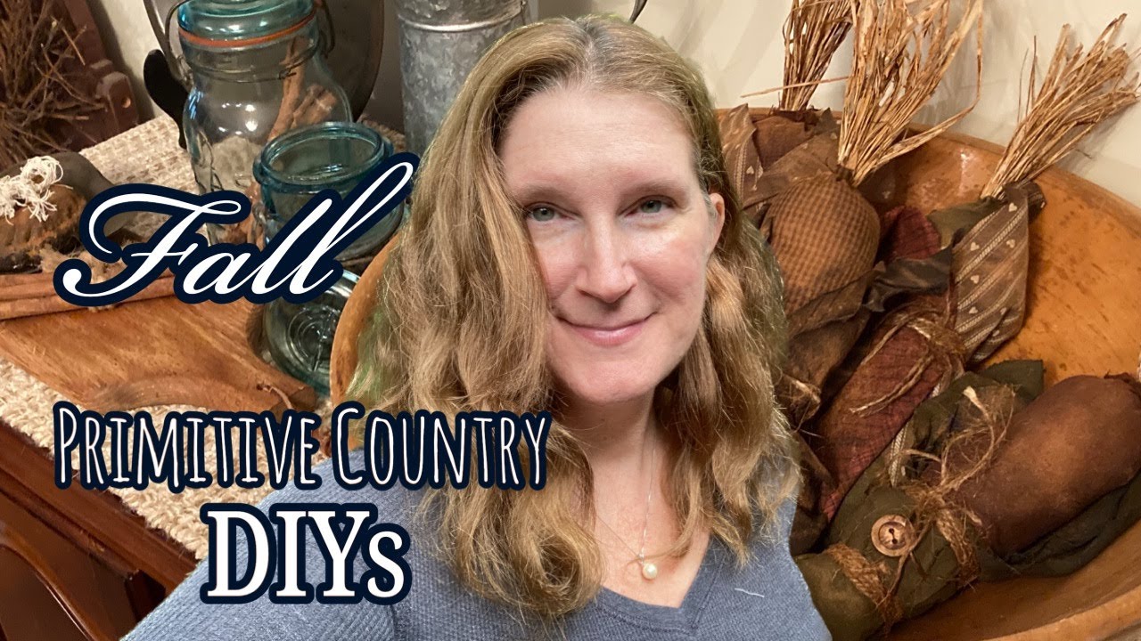 Fall Primitive country DIYS and decorating 🍂collaboration