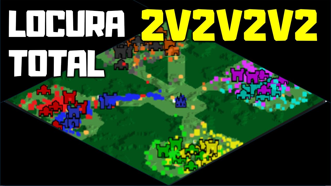 QUE PASA CUANDO PONES A 4 EQUIPOS A BATALLAR EN AGE OF EMPIRES 2