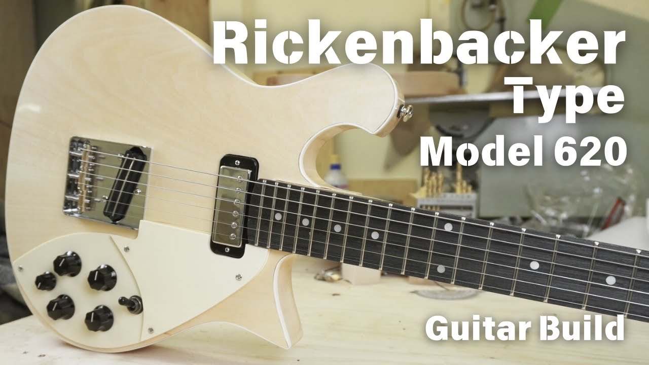 【Guitar Build】I built a Rickenbacker 620 Type from a template.