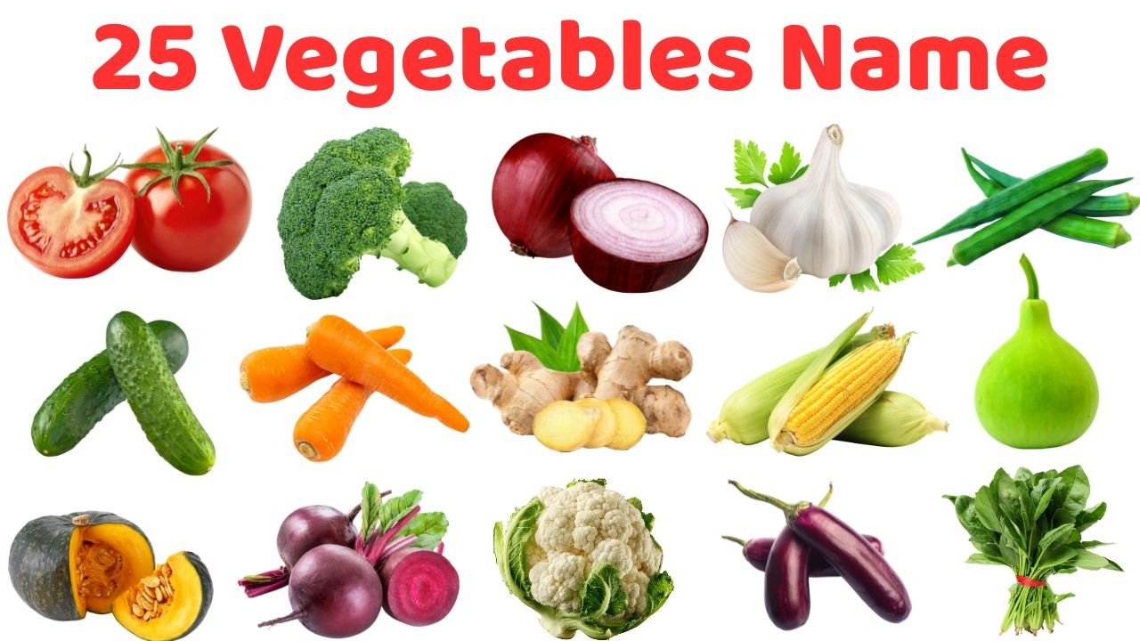 ২৫টি শাকসবজির নাম ছবিসহ | Vegetables Name for Kids in Bengali & English