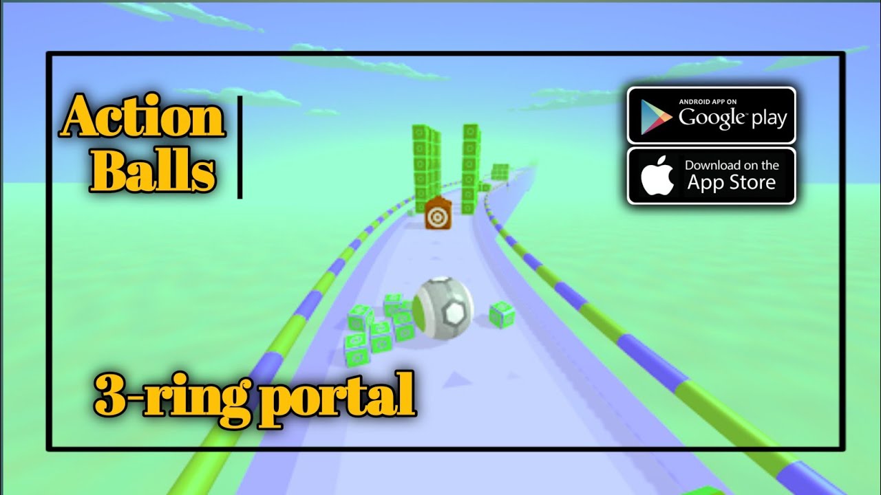 Action Balls Ring portal - SpeedRun Gameplay Walkthrough (Android, iOS)