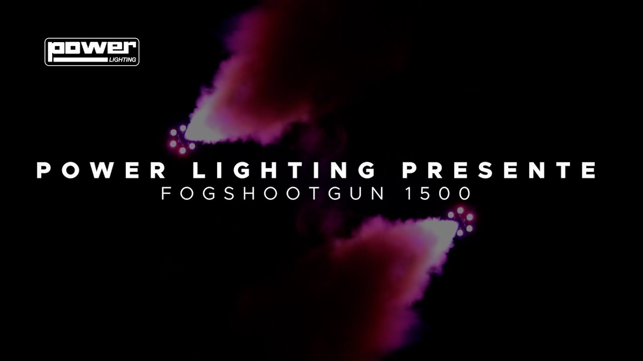 FOG SHOOTGUN 1500 – Power Lighting | La fumée scénique, déclenchée à l’instant parfait