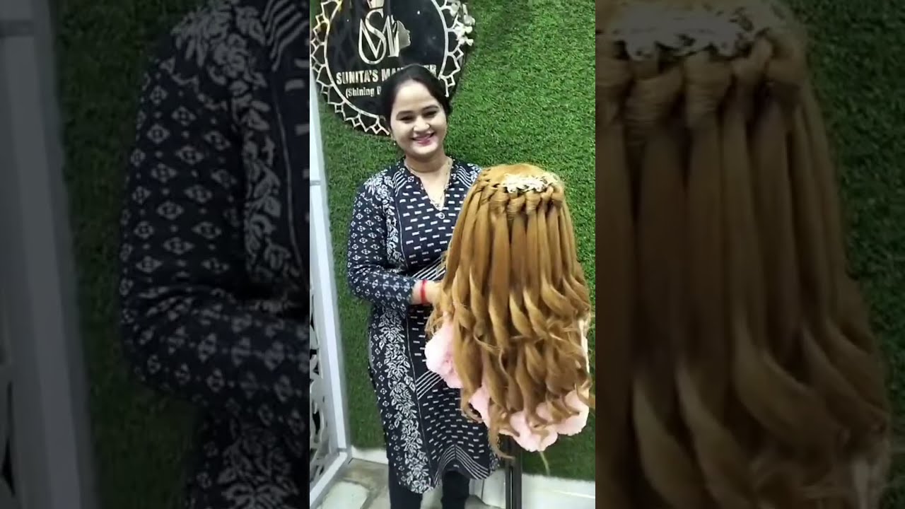 #Beautifull open hair style 