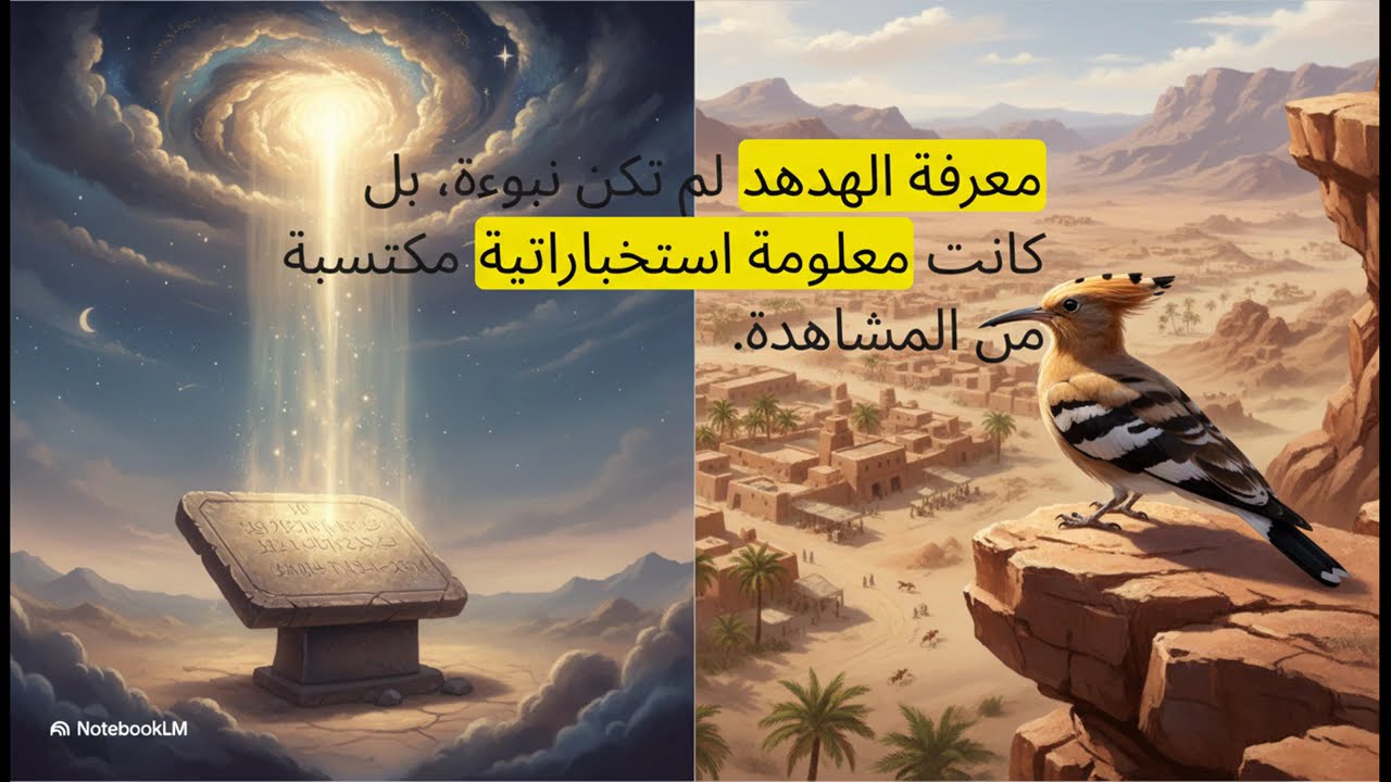 تقرير الهدهد  تحليل لسورة النمل تفسير سورة النمل (جلسة 8) – خبر الهدهد و ملك سبأ