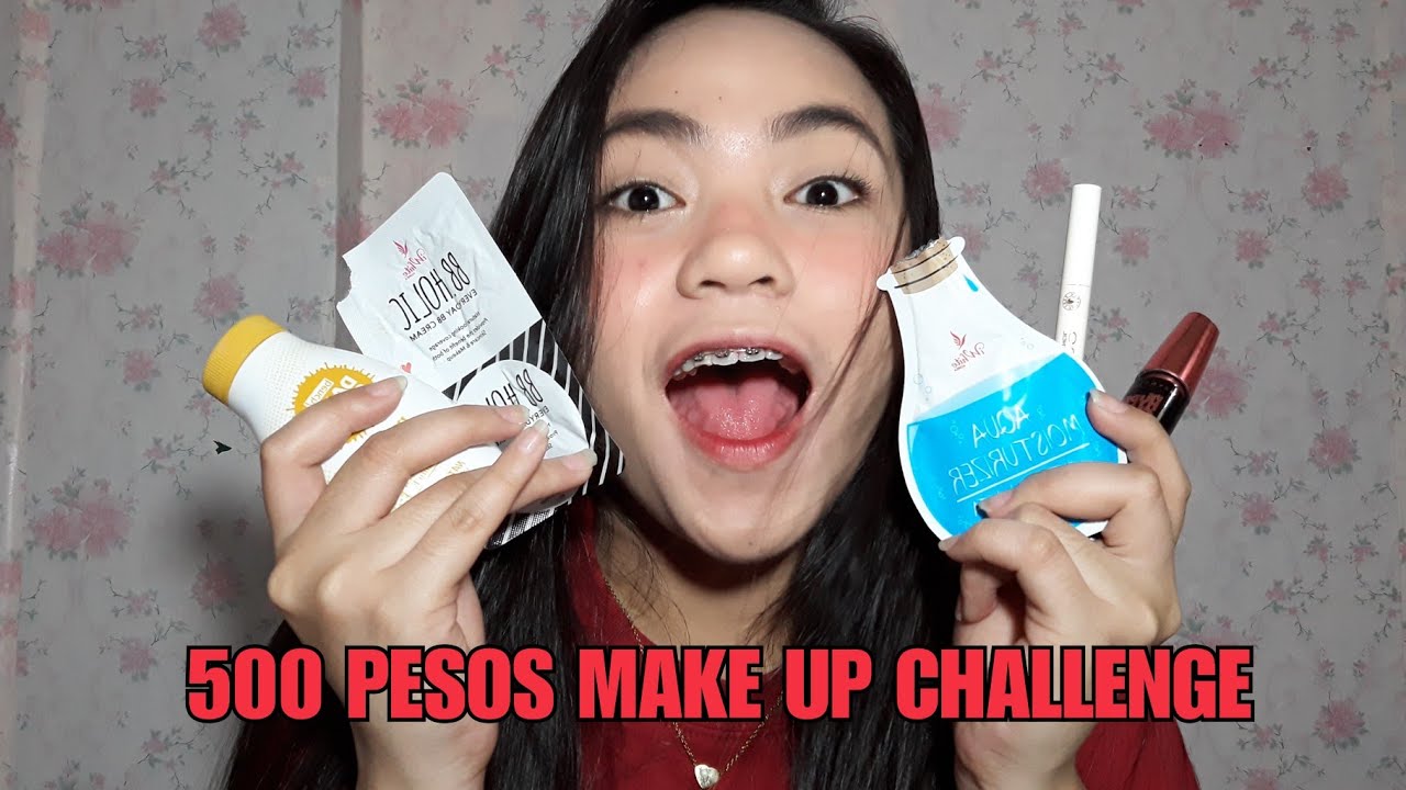 500 PESOS MAKE UP CHALLENGE